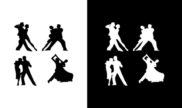 couple dancing silhouette vector illustration, couple silhouette, couple silhouette illustration, vector, art, design, silhouette, people, business, woman, family, group, illustration, men, couple,