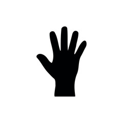Obraz premium A raised open hand with fingers spread wide apart and palm facing outward, symbolizing greeting, signaling “stop,” participation, or attention. The gesture is clearly visible with natural finger align