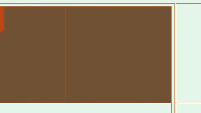 Concept map template with a central brown rectangle and two side boxes connected by lines on a light green background