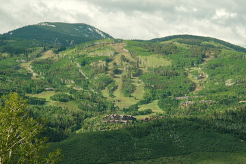 Fototapeta premium Summer in the rocky mountains near beaver creek resort. 