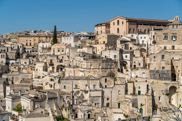 Naklejka premium Matera old town view in Italy