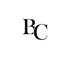 Black letter B and C on white background © Mahamud