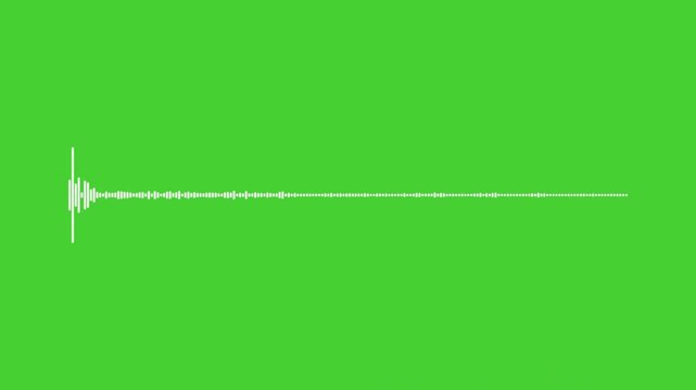 Sound wave audio spectrum animation on transparent background, audio waveform spectrum animation, 4k abstract music sound wave or audio waveform on a transparent background, 4K VIDEO