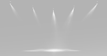 light rays and spotlight flashes for event platform design  © theladydarina