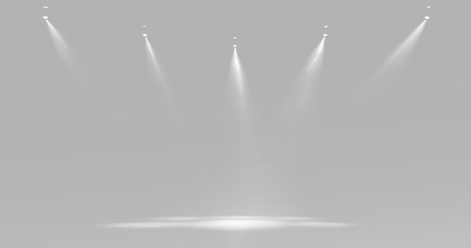 light rays and spotlight flashes for event platform design 