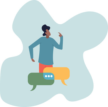 Second opinion, suggestion or advice to consider, reason or logical thinking, information to make decision or judgement concept, human life and situation.vector illustration.