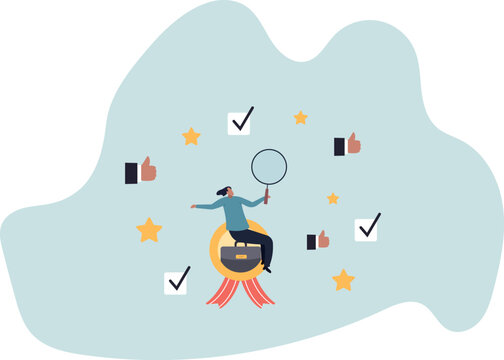 QA quality assurance or quality control to approve or guarantee customer trust and confidence, policy commitment, human life and situation.vector illustration.