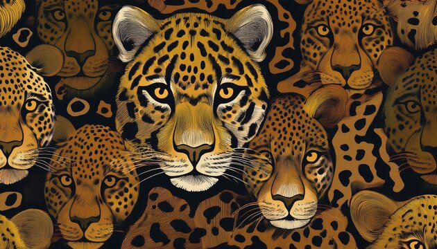 leopard seamless background