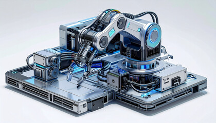 Fototapeta premium Robotic process automation (RPA)