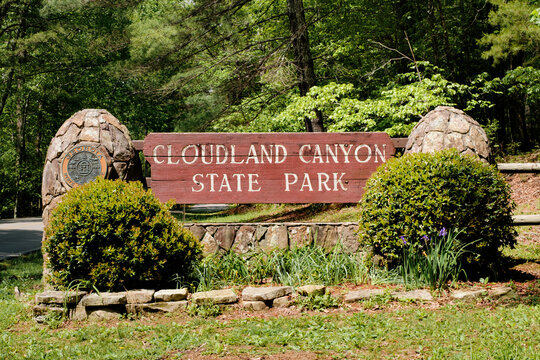Cloudland Canyon State Park, Georgia sign