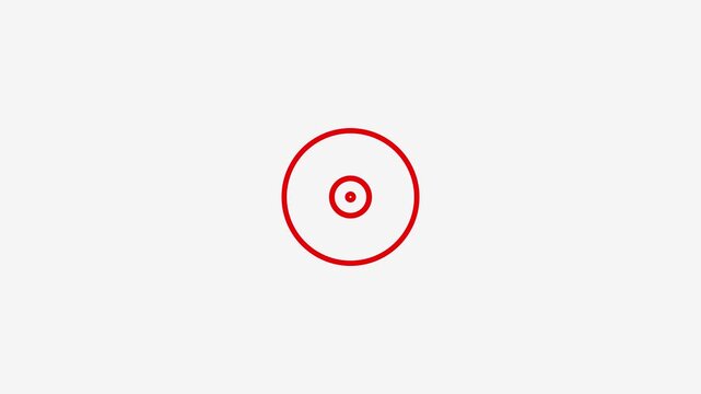 Loopable Fireworks Line Brust Animation with Circle Elements on white Screen Background.4k video