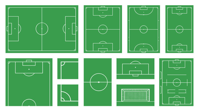 Soccer Field Layouts: A collection of meticulously designed soccer field layouts, showcasing the different perspectives, angles, and essential markings required for the beautiful game.