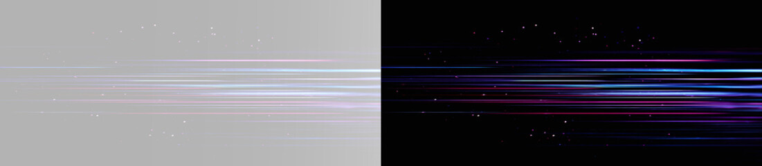 Sparkling futuristic light stream with glowing laser streaks isolated on abstract background © theladydarina