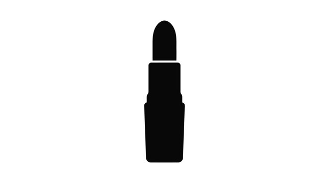 lip balm silhouette on a white background