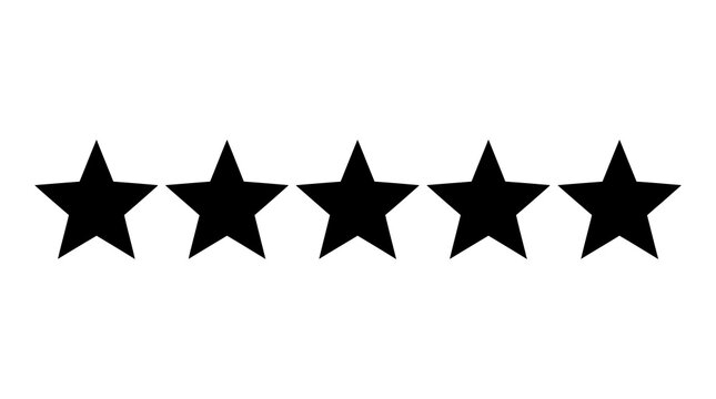 Five star rating system with feedback evaluation excellence performance