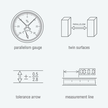 Industrial Inspection Tools and Measurements Set