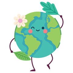 Fototapeta premium World Environment Day Planet Icon