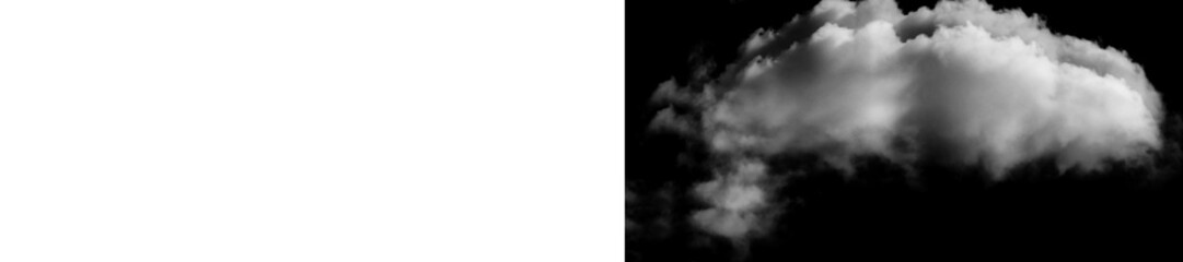 Fototapeta premium Dark night sky with white clouds, stormy weather background