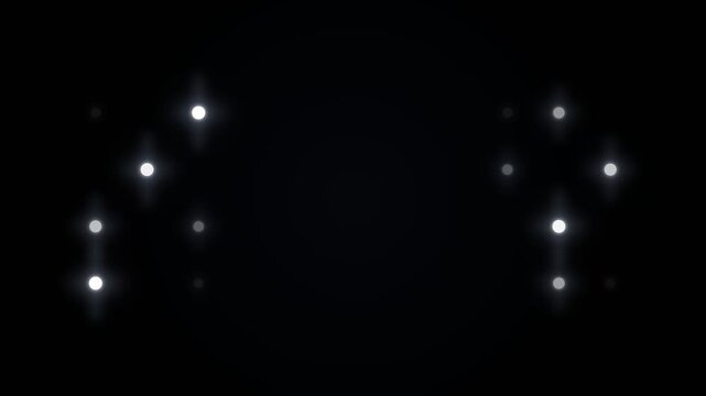 Bright Stage Lights Flashing - Glowing Spotlight Concert Visuals 4K Seamless Loop