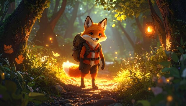 Fox in forest