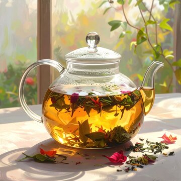 Glass teapot