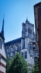 Fototapeta premium Majestic View of Amiens Cathedral Historic Gothic Architecture
