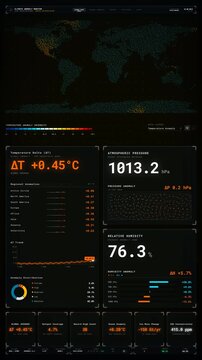 Proactive: Climate Anomaly Monitor Heatmap. Procedurally generated via human-authored React/JavaScript code; Not AI-Generated.