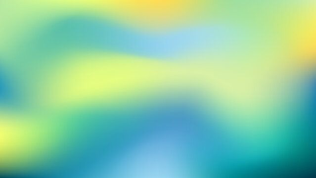 Abstract colorful gradient background with soft flowing blends of blue, green, and yellow tones. Modern vibrant backdrop design with smooth blurred transitions.