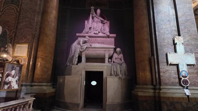 Tomb Of Pope Clement XIV By Antonio Canova In Rome