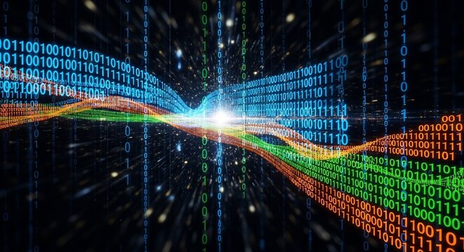Digital data flow visualization