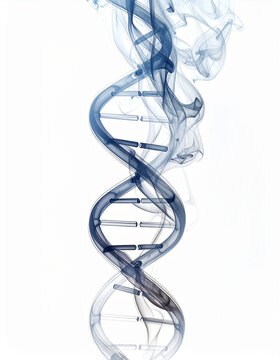 Dna helix smoke illustration