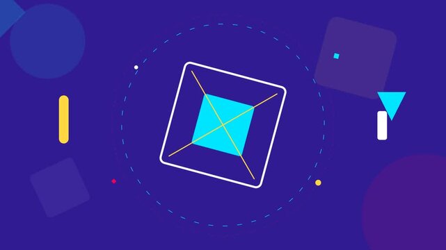 square and das line orbital animation