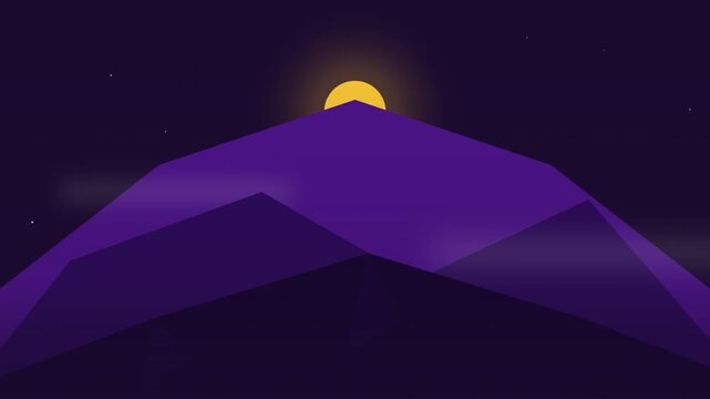 animation cartoon lunar behind mount