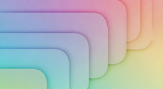 Abstract layered gradient shapes