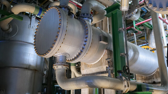 A high-performance heat exchanger within a petroleum refinery optimizes heat transfer, supports industrial processing, and ensures reliable temperature regulation.