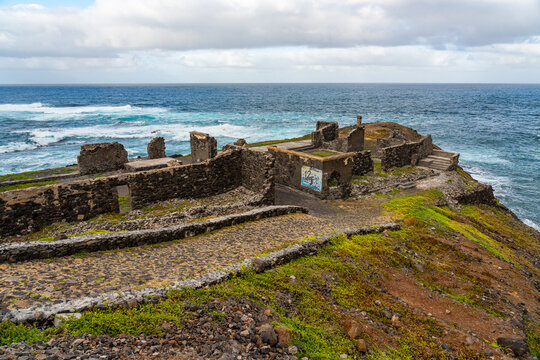Ruins in Sinagoga, Santo Ant&atilde;o Island, Cape Verde.