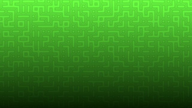Abstract behongo green gradient background animation featuring a wall-like embossed maze texture made of interlocking rounded geometric paths.