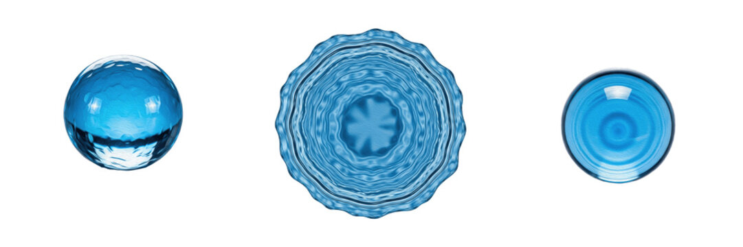 Elegant vintage blue ceramic plate with ornate pattern isolated transparent background png set premium tableware stock photography