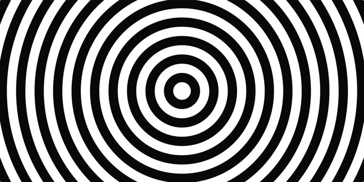 Hypnotic black and white spiral pattern with concentric circles. Perfect for psychedelic, trippy designs.