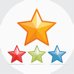Obraz premium Collection of Colorful Stars