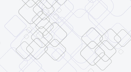 Abstract Geometric Pattern of Interconnected Rounded Squares. © Micro Design-id