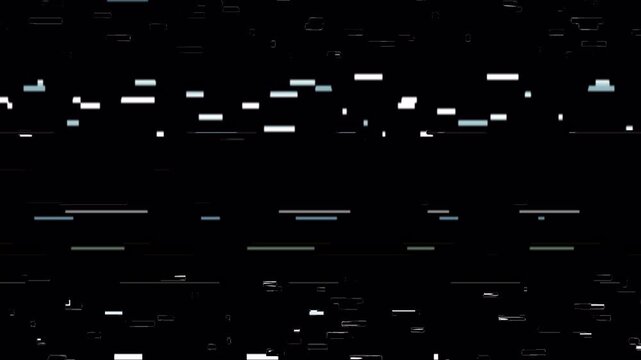 Minimal Digital VHS Glitch Overlay with Futuristic Scanline Noise Effect