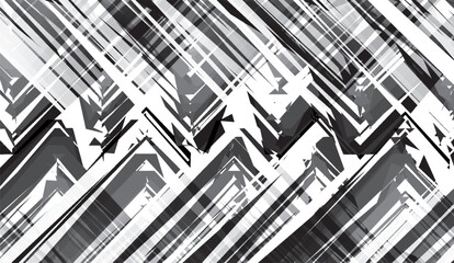 Abstract Geometric Pattern with Sharp Angles and Lines. © Fitrotul