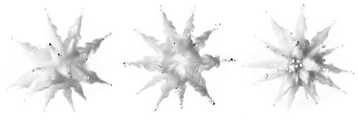 Abstract white starburst splash geometric dynamic blast line creative crystal flash element modern © Rama