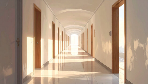 Bright Luxury Hallway Interior