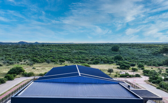 Modern Corrugated Metal Roof on Industrial Building corrugated metal roof