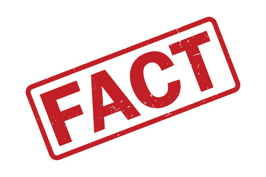 Fact sign with grunge effect, rubber stamp. vector illustration