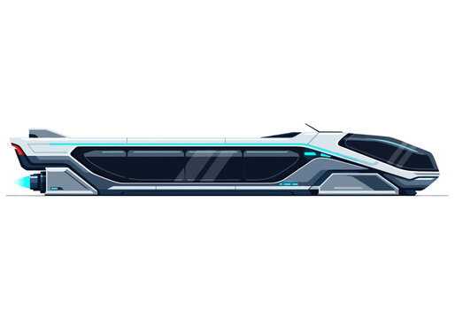 Futuristic Train with Sleek Modern Design.