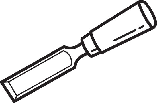 Chisel tool, flat woodworking chisel, hand tool, wood chisel, carpentry tool