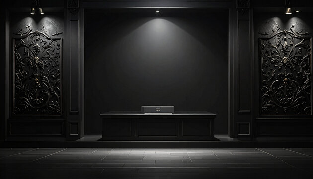 Minimalist Dark Stage